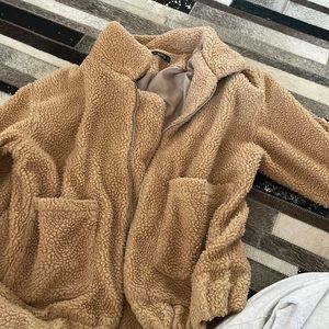 Tan Teddy Bear Jacket